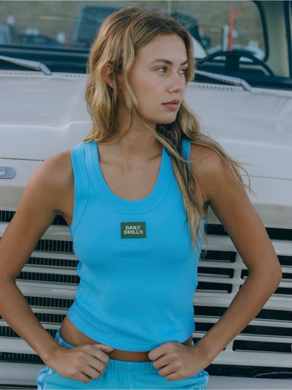 Daily Drills logo Ribbed Tank - Balboa
XS/S
